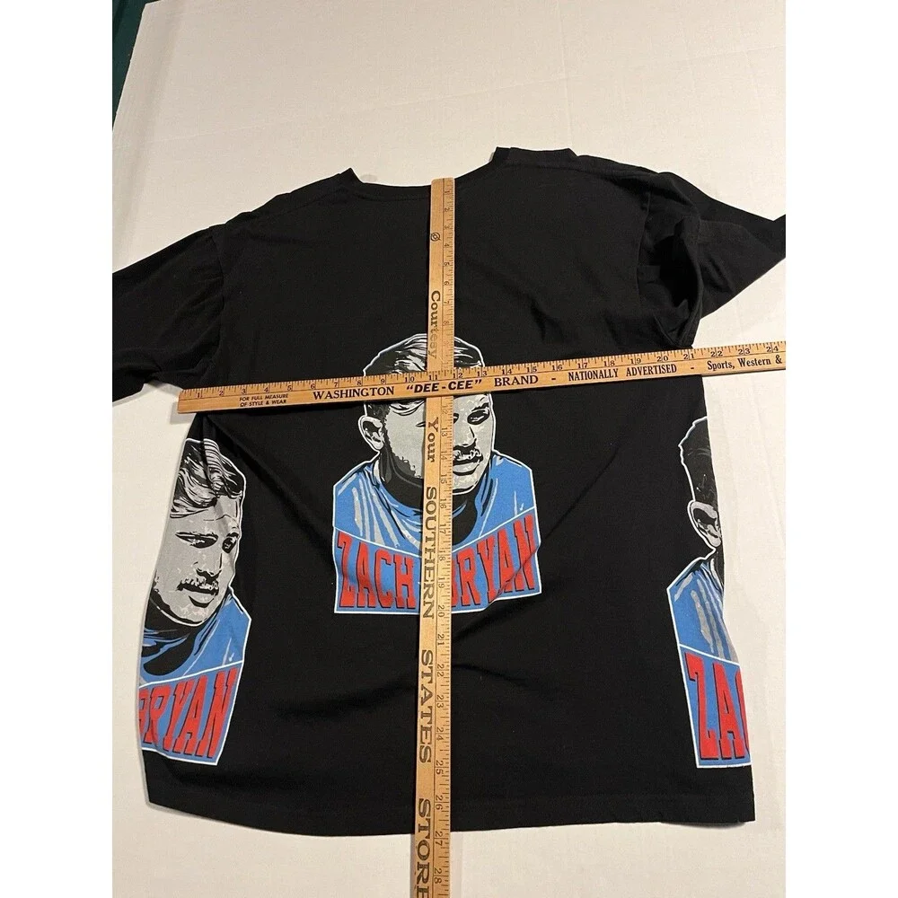Zach Bryan Double Sided Country Music Concert Tour Album T-Shirt Tee XL Black - Picture 8 of 8